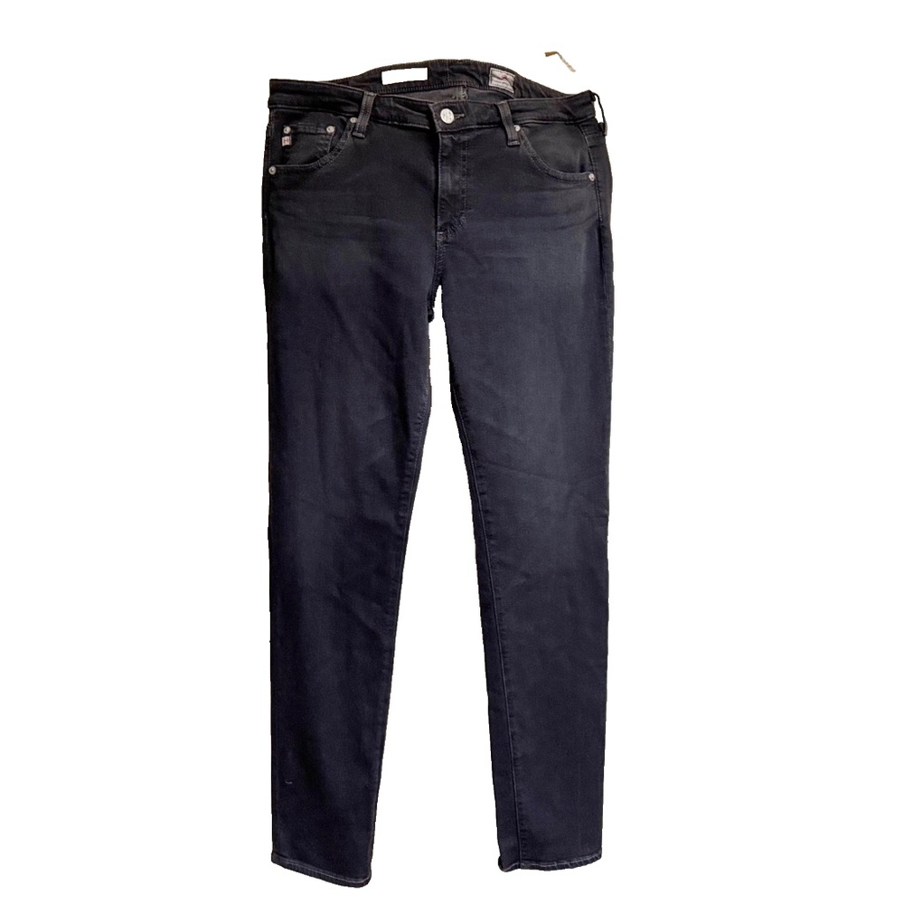 AG Adriano Goldschmied Women The Stilt Cigarette Leg Skinny Jeans Size 32R Black